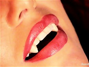 Romi the buxom vampire has a super-fucking-hot solo session