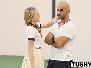 TUSHY first buttfuck For Tennis college girl Aubrey starlet